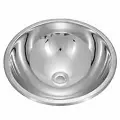 Мойка кухонная врезная из нержавеющей стали круглая 38 см. SINKLIGHT 380 0.6/150 1P полированная