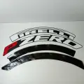 Наклейки на шины PIRELLI PZERO белые. Клей в комплекте. Резиновые буквы для колес авто и мото из 3D резины, Спортивные диски. Надписи на диски и колёса.