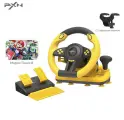Игровой руль PXN V-3 Pro, для ПК, PS3/PS4/XOne/Switch, с педалями, желтый