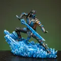 Саб-Зиро металлическая коллекционная фигурка в росписи Мортал Комбат / Sub-Zero Mortal Kombat