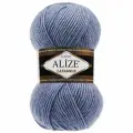 Пряжа Alize LANAGOLD 221 св. джинс (5 мотков)