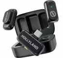 Беспроводной петличный мини-микрофон Hollyland Lark A1Duo USB-C для iPhone 15/16 и Android