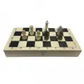 Шахматы обиходные парафиновые, деревянная доска и фигуры