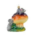 Ёлочная игрушка Komozja Мыши на Грибе 0179К01 1 шт
