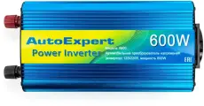 Преобразователь напряжения (инвертор) AutoExpert A600, 600W, 12/220V, евророзетка