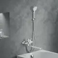 Смеситель для ванны Damixa Eclipse 2.0, латунь, ABS-пластик, с душем, длинный излив