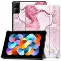Умный чехол для Lenovo Zhaoyang K10 / Tab M11 (TB-330FU) / Xiaoxin Pad 2024 (TB-331FC) 11 дюйма, 2024 года, розовый мрамор