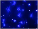 Светодиодный Занавес 1.5*1.5 м, 368 синих LED ламп, прозрачный ПВХ, соединяемый, IP20, SNOWHOUSE