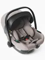 Автолюлька для новорожденных Happy Baby Safer, группа 0+ автокресло-переноска, с анатомической подушкой, бежево-серый