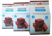 Смесь для выпечки Брауни с бельгийским шоколадом, кекс без глютена, 400 гр, 3 шт