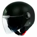 Открытый шлем для мотоциклистов MT STREET S SOLID Matt Black M