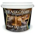 Kraskovar Лак-антисептик полуматовый Aqua Lacquer для дерева и камня, черный сапфир 2л