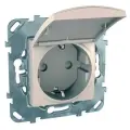 Розетка Schneider Electric MGU5.037.25TAZD UNICA, 16 А, с защитной шторкой, с заземлением
