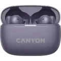 Наушники Canyon CNS-TWS10PL беспроводные, вкладыши, с микрофоном, TWS, Bluetooth, фиолетовый