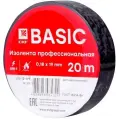 Изолента EKF Basic класс A 0,18х19 мм, 20 м, 16 шт., черный
