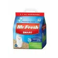 Mr. Fresh Smart Наполнитель комкующийся древесный для длинношерстных кошек 4,5л (2,2кг)