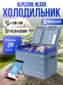 Автохолодильник компрессорный NLS55, 12/24/220 В — мощный холодильник для автомобиля, кемпинга и дальних поездок