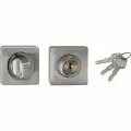 Завертка кв. с ключом Renz INBK-K 02 матовый никель + никель