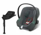Детское автокресло Cybex Aton B2 i-Size с isofix базой One i-Size, цвет Steel Grey, группа 0+, с рождения до 12 мес, с 0 до 13 кг