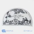 Коврик для дома SAVANNA Return to nature, 50×80 см, белый