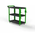 Тележка инструментальная Metalex Тип 1 700х350х800 3 полки (серо-зеленый)
