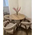 Стул-кресло Comfort - 011, массив дерева бук, тонировка палисандр, ткань шенилл