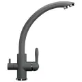 Смеситель для кухни Ulgran Classic U-017-309 Темно-серый латунь Россия