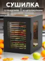 Сушилка для овощей и фруктов TAKARA DF-15 / Дегидратор с 12 поддонами, 27 литров, 12 автопрограмм