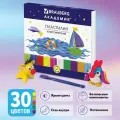 Упаковка 6 шт. Пластилин классический BRAUBERG академия, 30 цветов, 600 г, со стеком, высшее качество, 105900