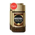 Кофе Nescafe Gold растворимый сублимированный с добавлением натурального жареного молотого кофе 47.5г 2шт