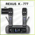 REXUS K-777 - вокальная универсальная радиосистема, 2 радиомикрофона, Bluetooth, AUX, Optical, Coax, Line In/Ot