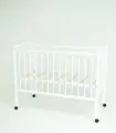 Кроватка MALIKA LOLA колесо без ящика белый