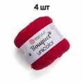 Пряжа YarnArt Bouquet Unicolor Красный (3217) 4 мотка 100 г/200 м (100% хлопок) ярнарт букет юниколор однотонная