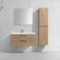 Тумба под раковину Vincea Chiara 2D 1000 подвесная, 2 выкатных ящика soft-close, N.Oak