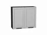 Шкаф верхний с 2-мя дверцами Глетчер, цвет фасада Гейнсборо Силк, цвет каркаса Graphite, 716*800*318 мм