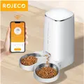 ROJECO автоматическая кормушка для кошек, Версия с пуговицами,4 литра
