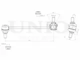 Стойка стабилизатора передняя правая, для КИА Соул 09-, KIA Soul 09-, артикул SSP-50082, производителя UNIO