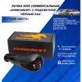 Ручка КПП красная LED подсветка Konkurent в стиле Веста, рычажный привод, черный лак Лада Приора ВАЗ 2114 2109 2110
