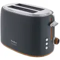 Тостер TESLER TT-240 GREY, 6 уровней прожарки, 900 Вт, разморозка, подсветка кнопок, 2 тоста