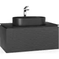 Тумба без раковины Jorno Stone 100 Stn.01.100/P/A/JR, подвесная Антрацит