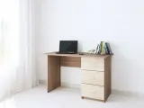 Стол письменный с тумбой тэкс Сити-1 120х60х75 см, цвет ясень шимо