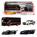 Набор из четырех Машинок Hot Wheels Premium EURO HAULER+84 AUDI SPORT QUATTRO+LAMBORGHINI ESSENZA SCV12+SAUBER-MERCEDES C9