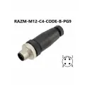 RAZM-M12-C4-CODE-B-PG9 разъём М12 B-coding 4 pin прямой / вилка (папа) / PG9 (4-8 мм диаметр под кабель)