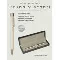 Ручка шариковая автоматическая BrunoVisconti BERGAMO цвет корпуса шампань 0.7 мм, синий, в футляре