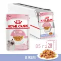 Влажный корм Royal Canin Kitten Instinctive пауч для котят (кусочки в желе) Птица, 85 г х 28 шт.