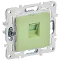 Механизм розетки IEK SKANDY одинарная RJ45 кат.5E мятный SK-K01G SK-K10-1-K06