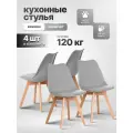 Стулья для кухни и комнаты Ergozen Frankfurt серые 4шт