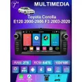 Штатная магнитола для Toyota Corolla E120 2000-2006 F3 2003-2020 (4 ядер, 2/64 ГБ, wifi, carplay и android auto), GPS+Глонасс