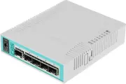 Коммутатор MikroTik CRS106-1C-5S (L2) 1xКомбо(1000BASE-T/SFP) 5SFP управляемый