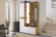 Прихожая Мебельсон Бери К2 дуб крафт золотой/белое дерево Размеры: Высота 1826мм Глубина 350мм Ширина 1200мм